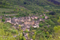 Blick zurück auf Conques
